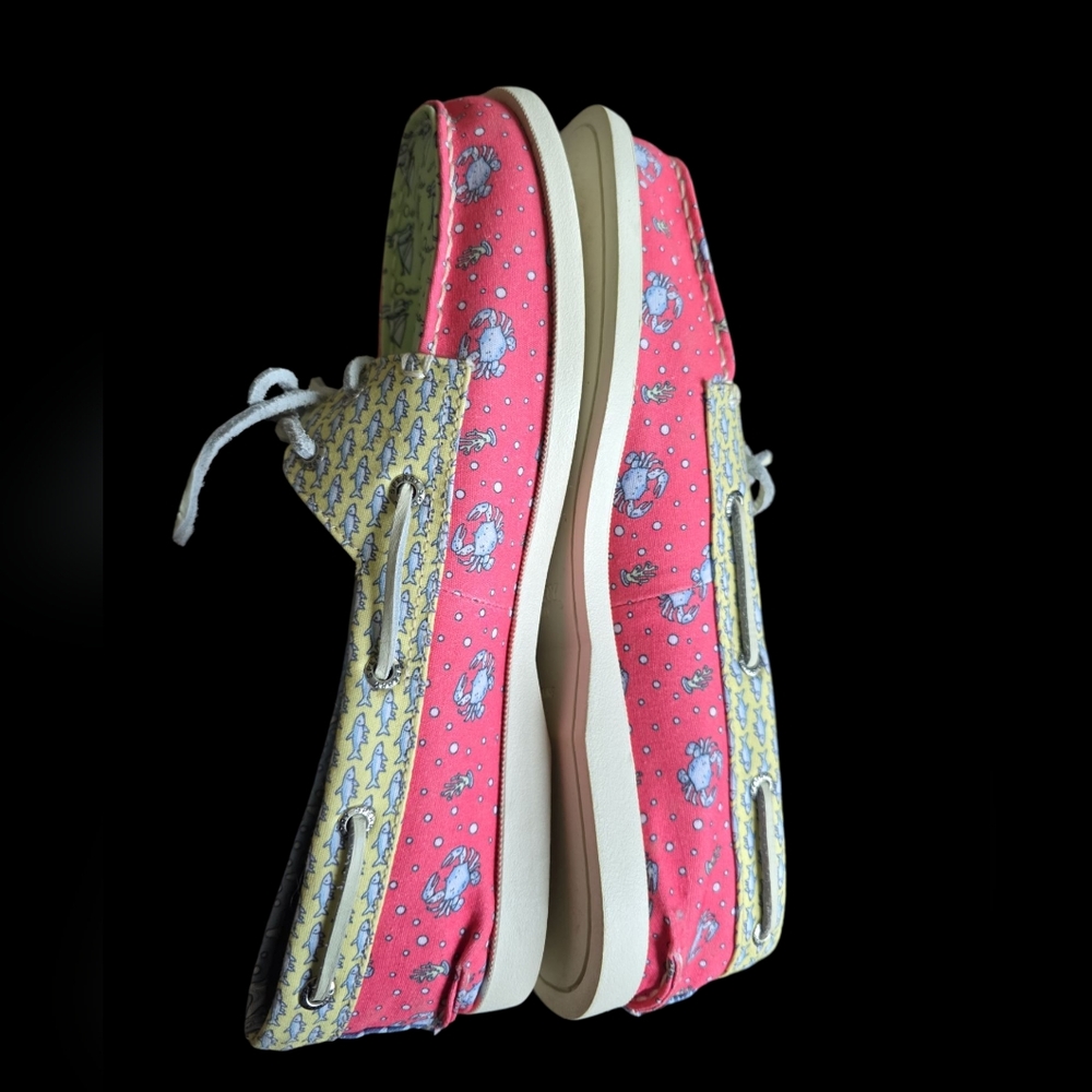 Vinyard Vines Sperry Collaboration Marvelously preppy boat shoe 8.5. Nwot